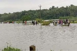 ചാലിയാറിലും ചെറുപുഴയിലും ജലനിരപ്പ് ഉയർന്നു: മാവൂരിലെ താഴ്ന്ന പ്രദേശങ്ങൾ വെള്ളത്തിനടിയിൽ, മൂന്ന് കുടുംബങ്ങളെ മാറ്റിപ്പാർപ്പിച്ചു