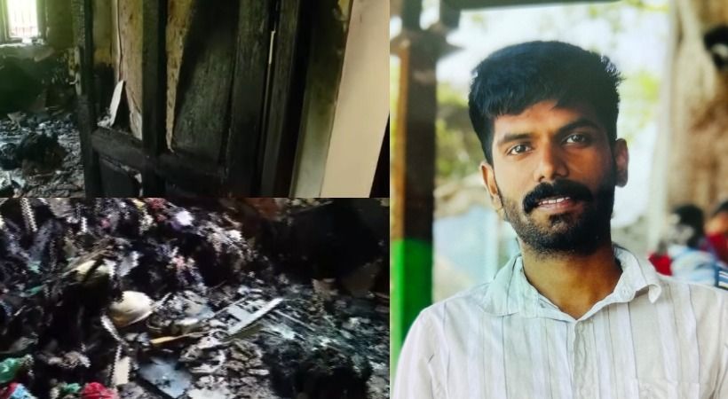 വീട്ടുകാർ പണം നൽകാത്തതിന് വീടിന് തീയിട്ട് യുവാവ്; മകൻ ലഹരിക്ക് അടിമയെന്ന് കുടുംബം