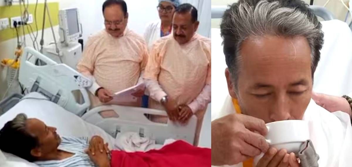 കേന്ദ്ര മന്ത്രിമാരുമായി നടത്തിയ ചർച്ചയ്ക്ക് ശേഷം സോനം വാങ്ചുക് നിരാഹാര സമരം അവസാനിപ്പിച്ചു