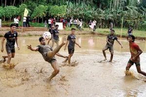 മലബാർ റിവർ ഫെസ്റ്റിവൽ: ആവേശമായി പട്ടംപറത്തലും മഡ് ഫുട്ബോളും