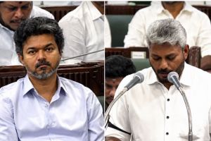 വിദ്യാർഥികൾക്ക് സൗജന്യ ലാപ്ടോപ് മുതൽ വിവാഹസഹായം വരെ; ജനക്ഷേമ പദ്ധതികളുമായി വിജയ് സർക്കാരിന്റെ ആദ്യ ബജറ്റ്