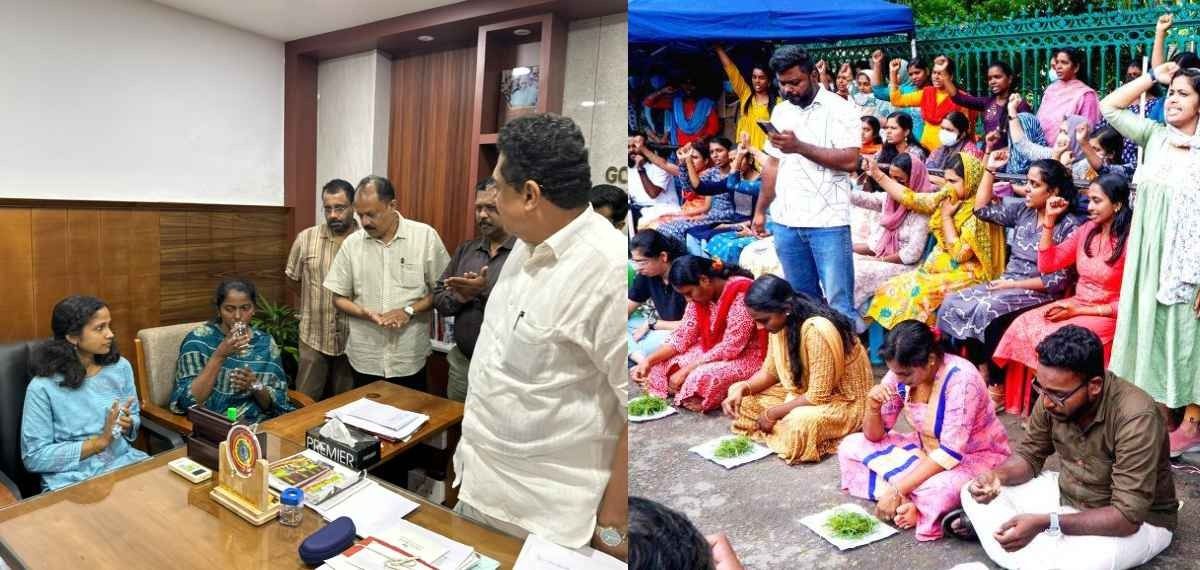 മന്ത്രിയുമായുള്ള ചർച്ച വിജയം; എൽപിഎസ്ടി ഉദ്യോഗാർഥികളുടെ സമരം പിൻവലിച്ചു