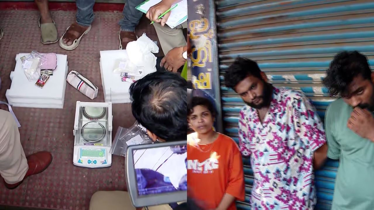 പാലക്കാട് വൻ ലഹരിവേട്ട; ഒരു കോടിയുടെ ലഹരിയുമായി ദമ്പതികളടക്കം മൂന്ന് പേർ പിടിയിൽ