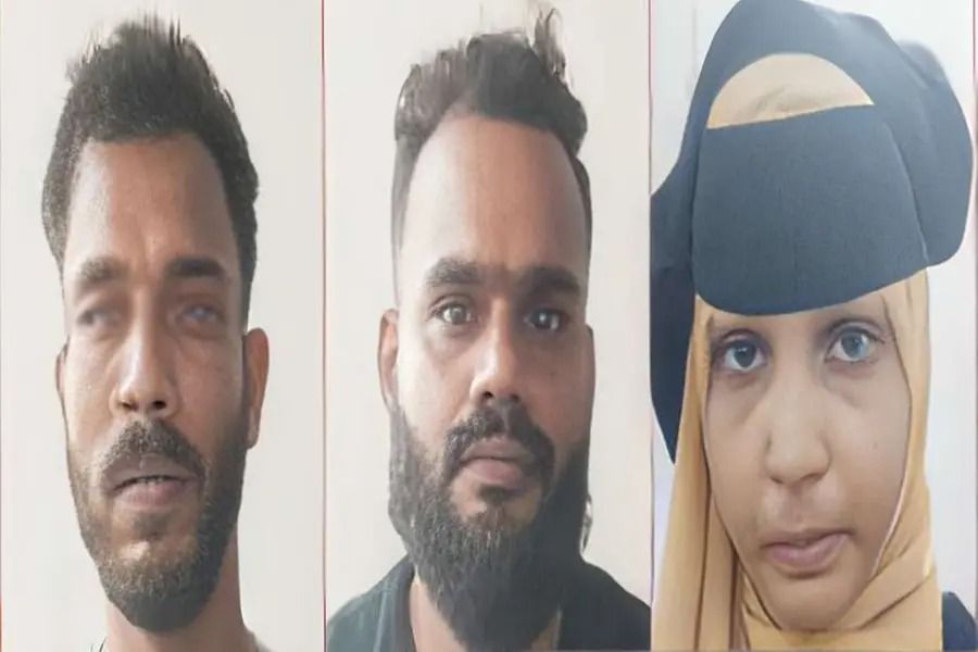 കുമ്പളയിൽ  ഹണിട്രാപ്പ് തട്ടിപ്പ്: വ്യാപാരിയെ വീട്ടിലേക്ക് വിളിച്ചുവരുത്തി നഗ്നചിത്രങ്ങൾ പകർത്തി പണവും കാറും തട്ടി; ദമ്പതികളടക്കം 3 പേർ പിടിയിൽ