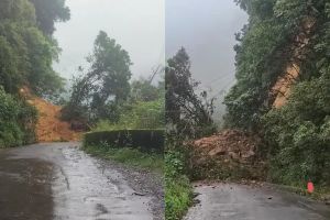 കണ്ണൂർ-വയനാട് പാതയിൽ പാൽചുരത്തിൽ മണ്ണിടിച്ചിൽ; ഗതാഗതം നിരോധിച്ചു