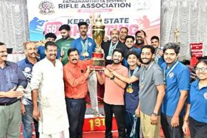 സംസ്ഥാന റൈഫിൾ അസോസിയേഷൻ ഷൂട്ടിങ്‌ ചാമ്പ്യൻഷിപ്പ്: കോഴിക്കോട്‌ ജില്ലയ്ക്ക്‌ ഓവറോൾ കിരീടം