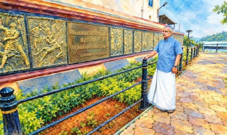 അക്ഷരദേവതക്ക് മുന്നിൽ നമ്രശിരസ്കനായ്... :ചാലക്കര പുരുഷു.
