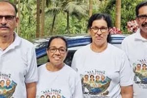 വയോജന അവകാശ സംരക്ഷണ സന്ദേശവുമായി കൂരാച്ചുണ്ടിൽനിന്ന് ഭാരതപര്യടനത്തിന് നാൽവർ സംഘം