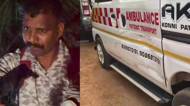 മദ്യപിച്ച് ബൈക്കോടിച്ച് ആംബുലൻസിലിടിച്ചു: പോലീസ് ഉദ്യോഗസ്ഥൻ അറസ്റ്റിൽ