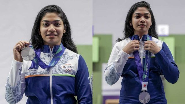 ഏഷ്യൻ ഗെയിംസ് ഷൂട്ടിങ്ങിൽ തിളങ്ങി വിദർശ വിനോദ്: 50 മീറ്റർ റൈഫിളിൽ  രണ്ടാം വെള്ളി
