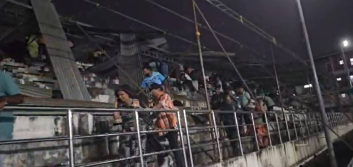 തൃശൂരിൽ കായികമേളയ്ക്കിടെ അപകടം: കനത്ത കാറ്റിൽ ഷീറ്റ് പാറിവീണ് വിദ്യാർഥികൾക്ക് പരിക്ക്