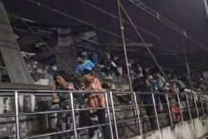 തൃശൂരിൽ കായികമേളയ്ക്കിടെ അപകടം: കനത്ത കാറ്റിൽ ഷീറ്റ് പാറിവീണ് വിദ്യാർഥികൾക്ക് പരിക്ക്