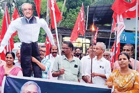 ഡൽഹിയിലെ പോലീസ് നടപടി; സി.പി.എം. ആഭിമുഖ്യത്തിൽ നാടാകെ പ്രതിഷേധം