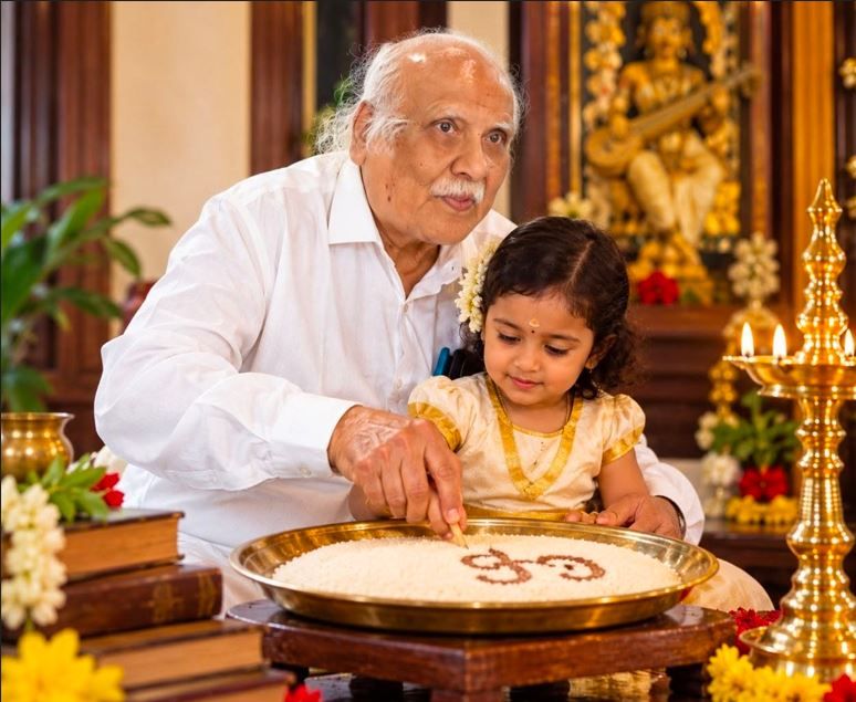 വിജയദശമി ദിനത്തിൽ വിദ്യാരംഭം