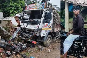 വാണിയംകുളത്ത് ലോറിയും ബൈക്കും കൂട്ടിയിടിച്ച് 18-കാരൻ മരിച്ചു; യുവാവിന് ഗുരുതര പരിക്ക്