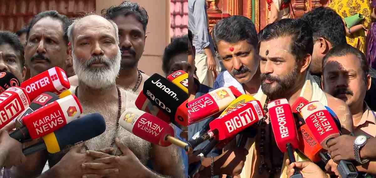 അരീക്കര സുബ്രഹ്‌മണ്യൻ ശങ്കരൻ നമ്പൂതിരി ശബരിമല മേൽശാന്തി; എ. ദാമോദരൻ നമ്പൂതിരി മാളികപ്പുറം മേൽശാന്തി