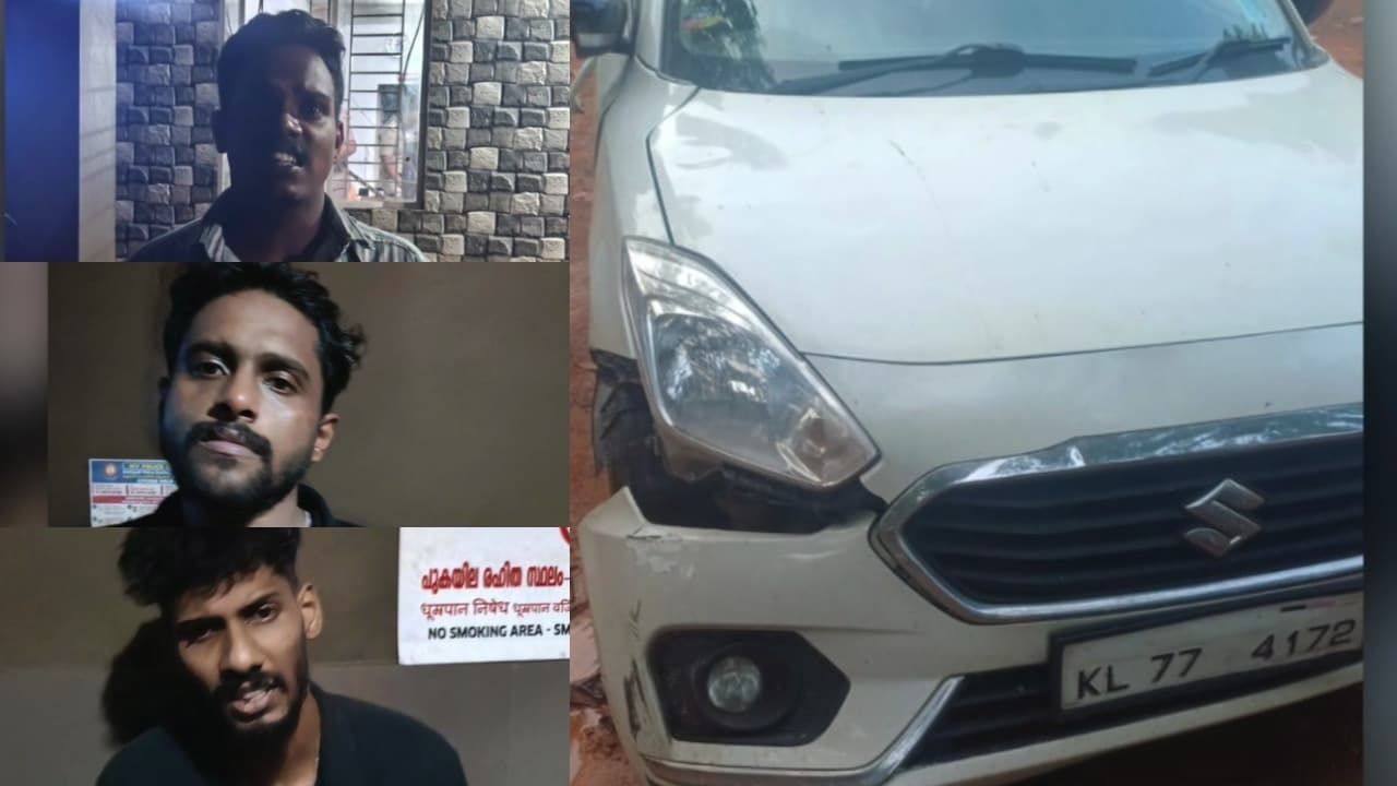 കുറ്റ്യാടി പോലീസ് സ്റ്റേഷനിൽ നാടകീയ രംഗങ്ങൾ; ലഹരി സംഘങ്ങൾ സ്റ്റേഷനിലേക്ക് കാർ ഓടിച്ചുകയറ്റി, ആറ് പേർ കസ്റ്റഡിയിൽ