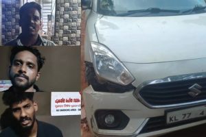 കുറ്റ്യാടി പോലീസ് സ്റ്റേഷനിൽ നാടകീയ രംഗങ്ങൾ; ലഹരി സംഘങ്ങൾ സ്റ്റേഷനിലേക്ക് കാർ ഓടിച്ചുകയറ്റി, ആറ് പേർ കസ്റ്റഡിയിൽ